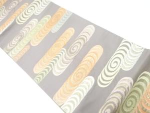 観世水模様織出し袋帯